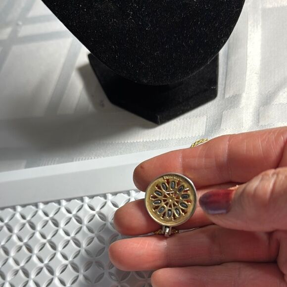 Elegant Gold and Silver 925 Pendant Necklace - Picture 7 of 7